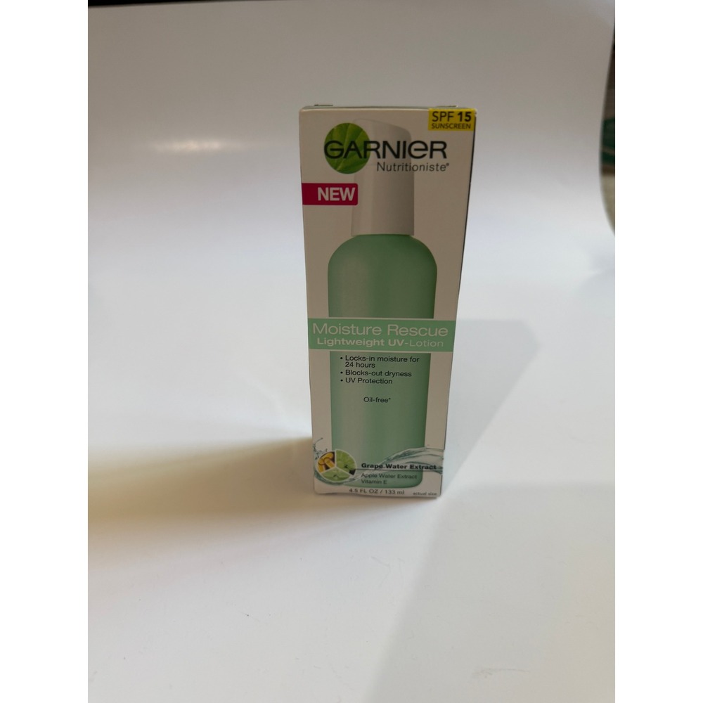 Garnier Nutritioniste Moisture Rescue Lightweight UV-Lotion SPF 15 4.5oz New